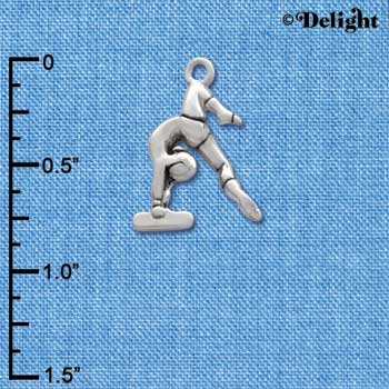 C2093+ - Gymnast Balance Beam Silver Charm