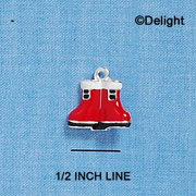 C2124 - Santa's Boots - Silver Charm