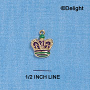C2136 - Crown Gold Charm