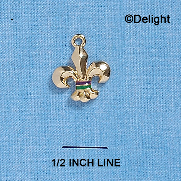 C2140 - Fleur Di Lis Gold Charm