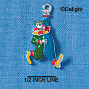 C2160* - Clown Silver Charm (Left or Right)
