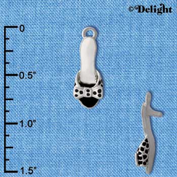 C2163+ - Sandal Pump Dalmatian Silver Charm