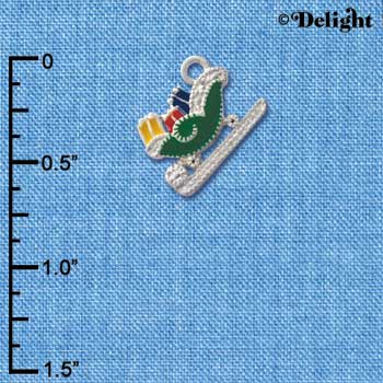 C2197* - Christmas Sleigh - Silver Charm