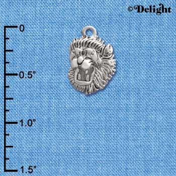 C2202* - Mascot - Lion - Small Silver Charm (Left or Right)