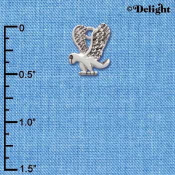 C2208* - Mascot - Eagle - Small Silver Charm (Left or Right)