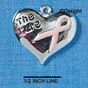 C2223 - Heart with Pink Ribbon 