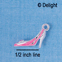 C2343+ - Hot Pink Pump Silver Charm