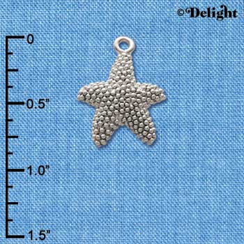 C2485 - Antiqued Starfish - Silver Charm