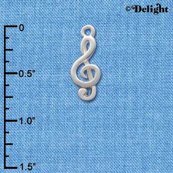 C2514 - Clef Note - Silver - Silver Charm