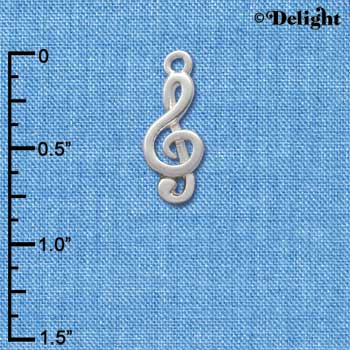C2514 - Clef Note - Silver - Silver Charm