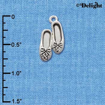 C2515 - Ballet Slippers - Silver - Silver Charm