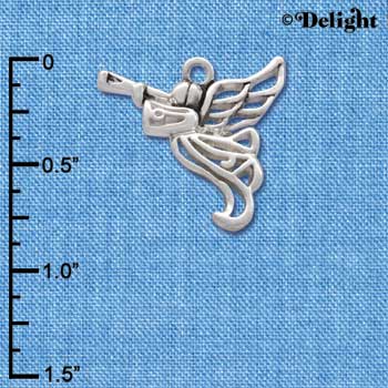 C2518* - Trumpter Angel - Silver - Silver Charm