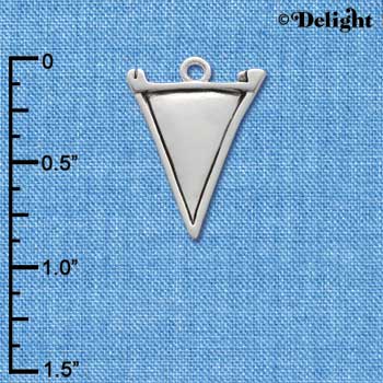 C2523 - Pennant - Silver - Small - Silver Charm