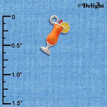 C2617+ - Tropical Drink - Orange - 3-D - Silver Charm