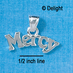 C2661 - Mercy - Pendant with bail - Silver Charm