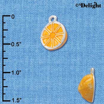 C2802+ - 3-D Enamel Orange - Silver Charm