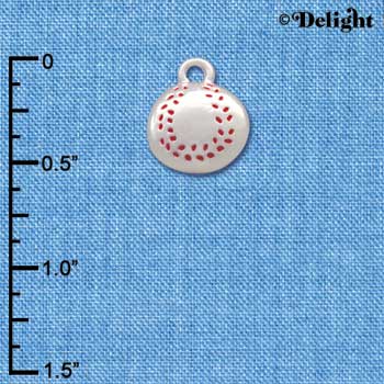 C2890+ - Silver Baseball - 2 Sided - Silver Charm