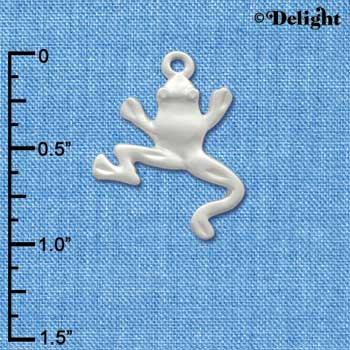 C3324 - Large Silver Tree Frog - Silver Charm