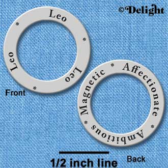 C3696 tlf - Leo (Affectionate, Ambitious, Magnetic) - Affirmation Message Ring