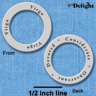 C3702 tlf - Virgo (Observant, Devoted, Considerate) - Affirmation Message Ring