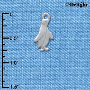 C3735 tlf - 2-D Silver Penguin - Silver Charm