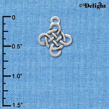 C3779 tlf - Celtic Knot Cross - Silver Charm