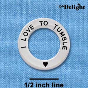 C3983 tlf - I love to Tumble - Affirmation Message Ring
