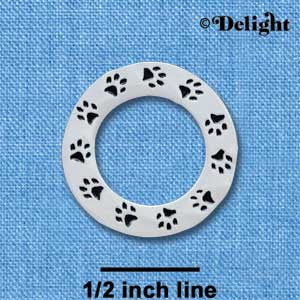 C4174 tlf - Paw Prints - Affirmation Ring