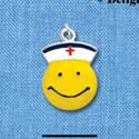 C1053 - Smiley Face - Nurse - Silver Charm