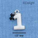 C1082 - #1 - White - Silver Charm