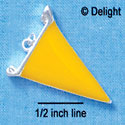 C1109 - Pennant - Yellow - Silver Charm