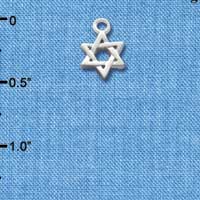 C1110 - Star Of David - - Silver Charm Mini