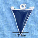 C1151 - Pennant - Blue - Silver Charm Mini