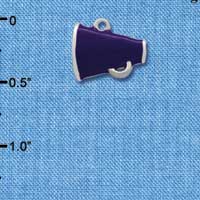 C1169* - Megaphone - Purple - Silver Charm Mini