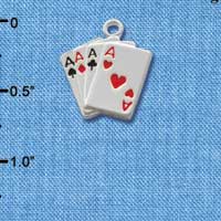 C1253 - Card Hand - Aces - Silver Charm