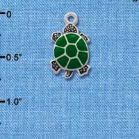 C1256* - Turtle - Top - Silver Charm