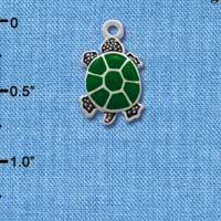 C1256* - Turtle - Top - Silver Charm