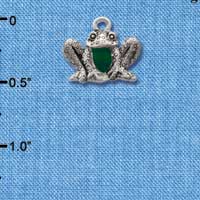 C1260 - Frog - Front - Silver Charm