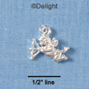 C1439* - Cherub - Bow Arrow - Silver Charm