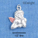 C1441* - Cherub - Think Side Pink - Silver Charm