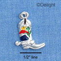 C1456* - Boot - Fancy Cactus - Silver Charm (Left or Right)
