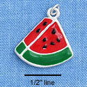 C1476 - Watermelon - Piece - Silver Charm