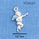 C1492* - Cherub - Blue - Silver Charm (Left or Right)