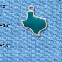 C1541 - Texas - Turquoise - Silver Charm