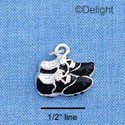 C1614 - Cleats - Black - Silver Charm