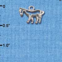 C1638* - Horse - Outline - Silver Charm (Left or Right)