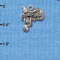 C1640 - Saddle - - Silver Charm (Left or Right)