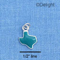 C1648 - Texas - Turquoise - Silver Charm Mini