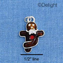 C1658 - Gingerbread Boy - Dancing Silver Char