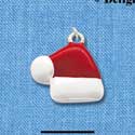 C1676 - Santa's Hat - - Silver Charm